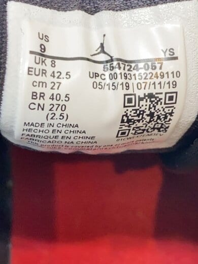 商品画像：AIR JORDAN 1 MID/エアジョーダン1ミッド/ブラック/554724-057/27cm/BLK 5