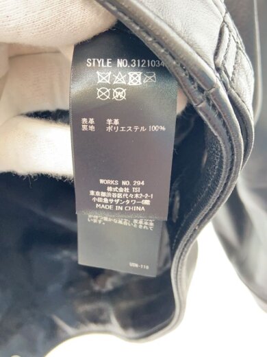 商品画像：レザージャケット・ブルゾン/L/羊革/BLK/3121034// 5