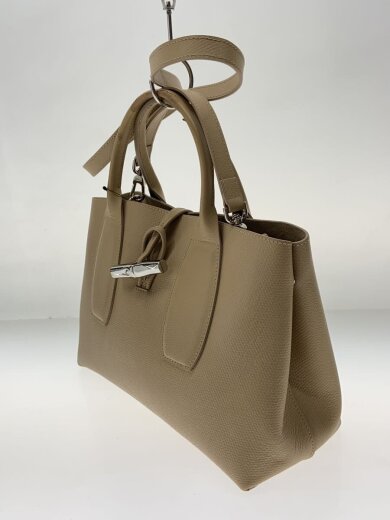 商品画像：ハンドバッグ/レザー/BEG 2