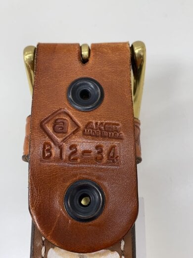 商品画像：AKER/ベルト/レザー/BRW/無地/メンズ/B12-34 3