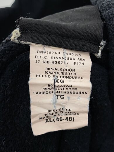 商品画像：00s/ホンジュラス製/パーカー/XL/コットン/BLK/無地 4