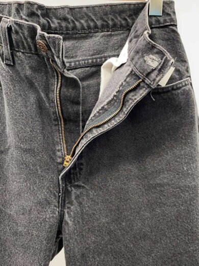 商品画像：90s/USA製/後染め/ストレートパンツ/34/デニム/BLK/無地/505 3