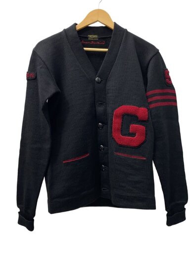 商品画像：レタード/カーディガン(厚手)/--/ウール/BLK/無地 1