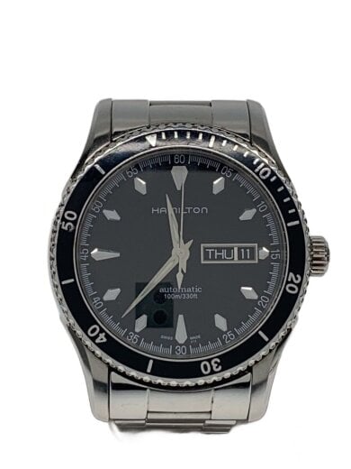 商品画像：ジャズマスターシービューデイデイト/自動巻腕時計/アナログ/ステンレス/BLK/SLV/H375 1