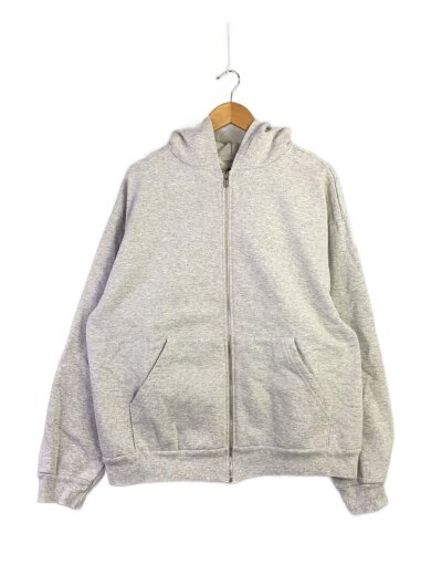 商品画像：ジップパーカー/L/コットン/GRY/無地// 1