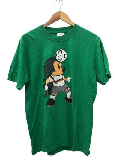 商品画像：90s/USA製/backdrop/レゲエ/ミッキー/disney/Tシャツ/L/コットン/GRN 1