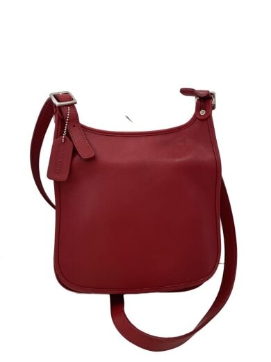 商品画像：old COACH/コスタリカ製/ショルダーバッグ/レザー/RED/無地/9135 1