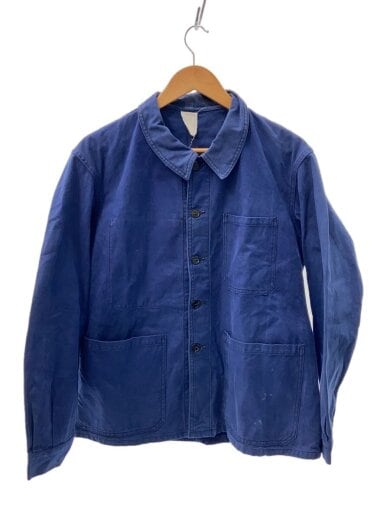商品画像：60sユーロワーク/フレンチワーク/コットンツイル/ジャケット/--/コットン/BLU/無地// 1