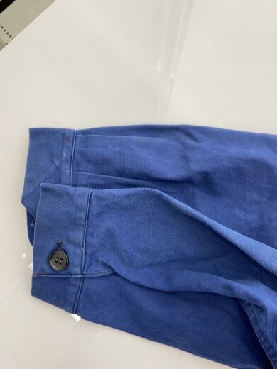 商品画像：60sユーロワーク/フレンチワーク/コットンツイル/ジャケット/--/コットン/BLU/無地// 4