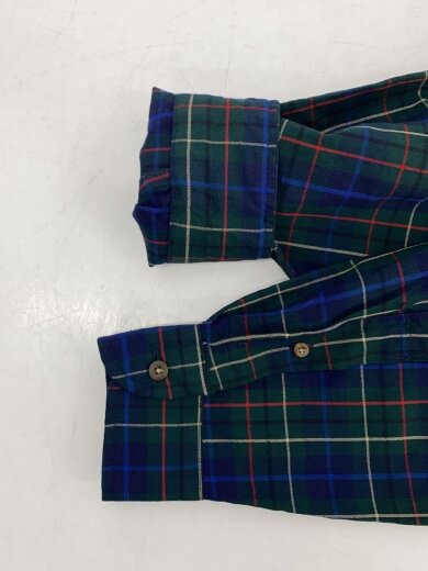 商品画像：長袖シャツ/M/コットン/GRN/チェック 5