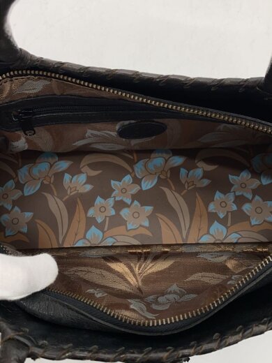 商品画像：ハンドバッグ/レザー/BLK/ 6