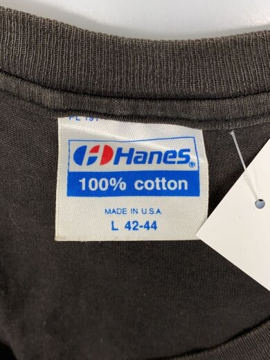 画像：HanesTシャツ/L/コットン/BLK3