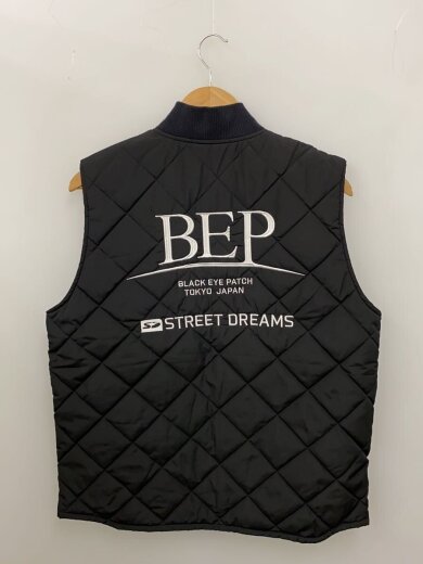 商品画像：キルティングベスト/L/ポリエステル/BLK/無地 2