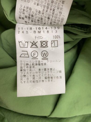 画像：BEAMSパーカー/M/ナイロン/GRN/11-18-1614-1394