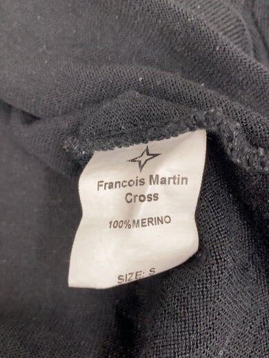 商品画像：FRANCOIS MARTIN CROSS/ニット・セーター(薄手)/S/ウール/BLK 4