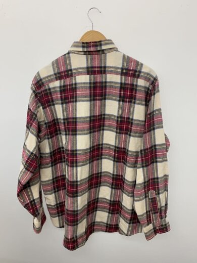 商品画像：長袖シャツ/L/コットン/RED/チェック 2