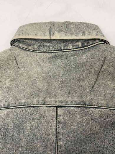 商品画像：コート/L/豚革/GRY/ 7