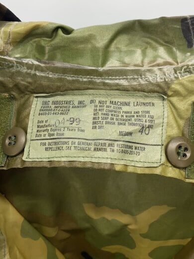 商品画像：コート/M/--/KHK/カモフラ/8405-01-443-9622 3