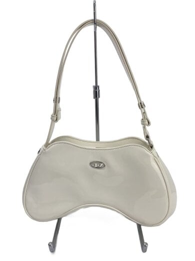 商品画像：ショルダーバッグ/エナメル/WHT/無地/P6255/ 1