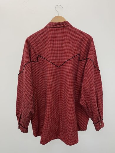 商品画像：M.F.G.DESIGN /長袖シャツ/L/コットン/RED/ギンガムCK 2