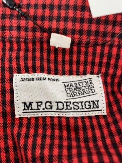 商品画像：M.F.G.DESIGN /長袖シャツ/L/コットン/RED/ギンガムCK 3