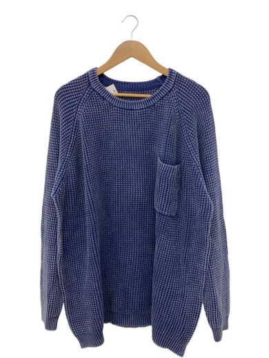 商品画像：ニット・セーター(厚手)/3/コットン/NVY/無地// 1