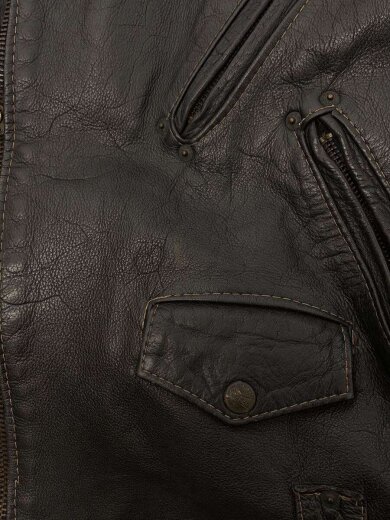 商品画像：レザージャケット・ブルゾン/--/レザー/BLK/68291/ 7