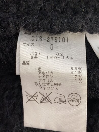 商品画像：コート/O/ウール/BLK/016-275101/// 4