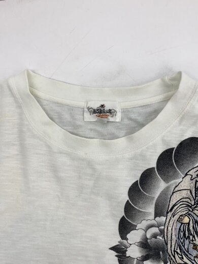 商品画像：長袖Tシャツ/XL/コットン/WHT/203272/ 5