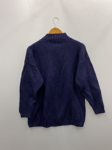 商品画像：ニット・セーター(厚手)/L/コットン/NVY/無地/// 2