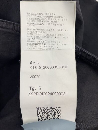 商品画像：長袖シャツ/S/コットン/BLK/無地/K1S151200033S0010/ 4