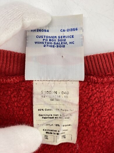 商品画像：スウェット/XXL/コットン/RED/ 4