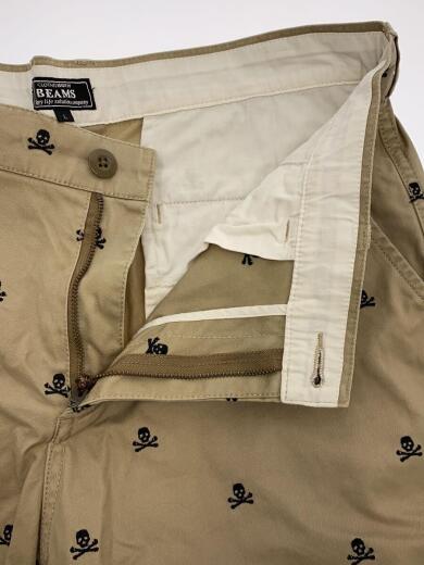 画像：BEAMSショートパンツ/L/コットン/GRN/総柄/11-25-0005-1523