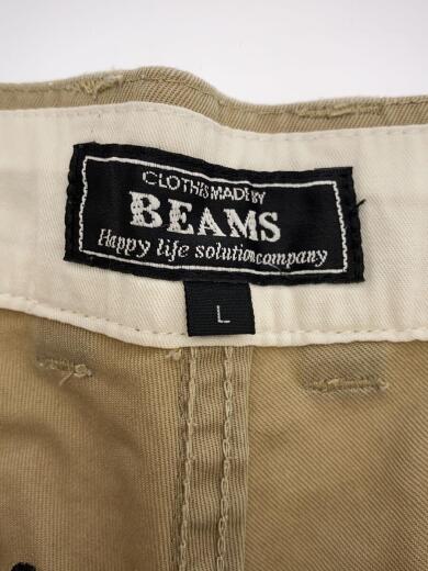 画像：BEAMSショートパンツ/L/コットン/GRN/総柄/11-25-0005-1524