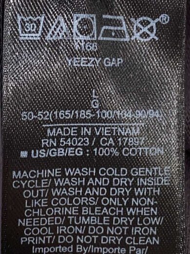 商品画像：長袖Tシャツ/L/コットン/GRY/471305-01 4