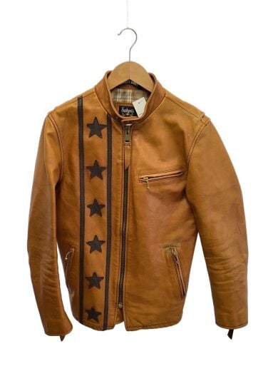 商品画像：レザージャケット・ブルゾン/M/牛革/BRW/3101023/universalジップ 1