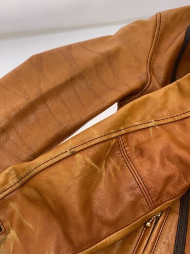 商品画像：レザージャケット・ブルゾン/M/牛革/BRW/3101023/universalジップ 6