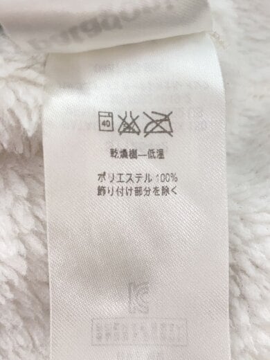 商品画像：フリースジャケット/XS/ポリエステル/WHT/無地 4