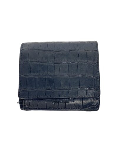 商品画像：2つ折り財布/レザー/BLK/メンズ 1