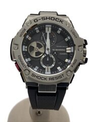 ソーラー腕時計・G-SHOCK/アナログ/ラバー/BLK/BLK//