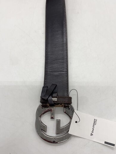 商品画像：ベルト_GGキャンバス_インターロッキングG/キャンバス/BEG/総柄/レディース 5