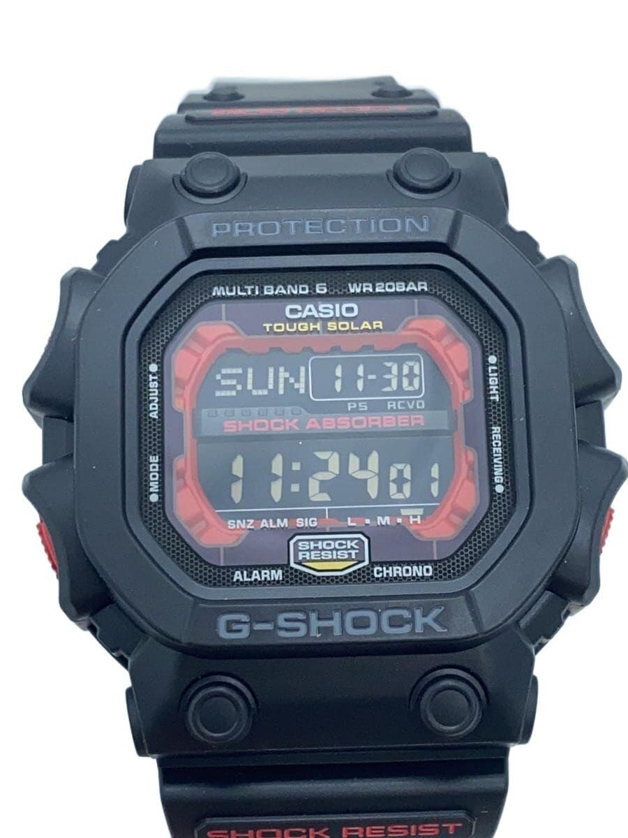 CASIO / ソーラー腕時計・G-SHOCK/デジタル/BLK