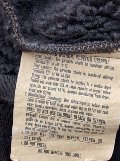 商品画像：フリースジャケット/S/ポリエステル/BRW/8415-01-228-1354 4