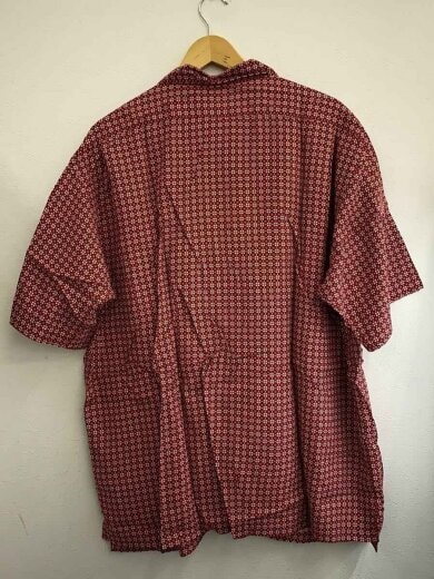 商品画像：半袖シャツ/3L/レーヨン/RED/総柄 2