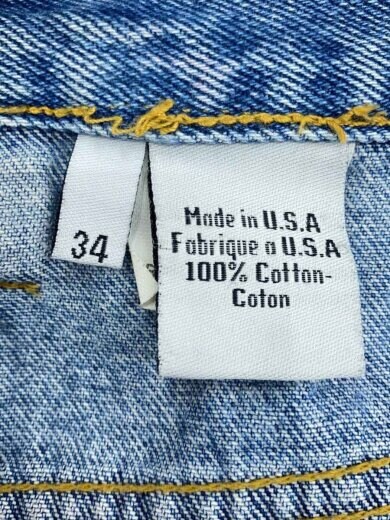 商品画像：ストレートパンツ/34/コットン/BLU 4