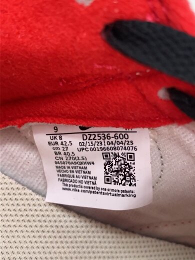 商品画像：DUNK LOW RETRO PRM_ダンク ロー レトロ プレミアム/27cm/RED 5