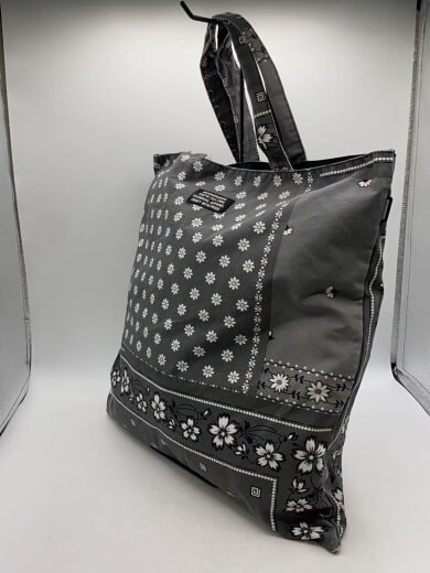 商品画像：トートバッグ/コットン/GRY/総柄/221TQNH-CG01 2