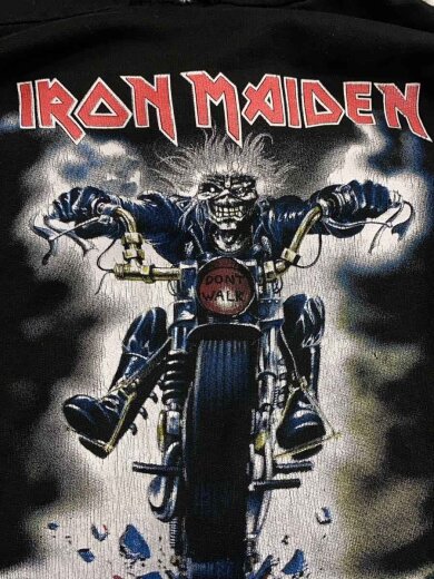 商品画像：80s/1989コピーライト/IRON MAIDEN/パーカー/--/コットン/BLK 4