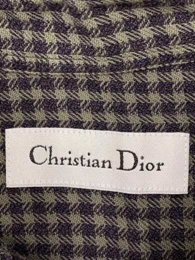 商品画像：長袖シャツ/M/コットン/GRY/チェック/S8618/使用感有 3