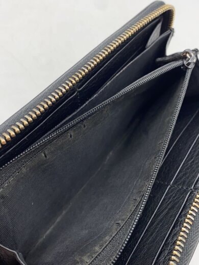 商品画像：ラウンドファスナー/長財布/レザー/BLK/無地/レディース/307984・1147// 5